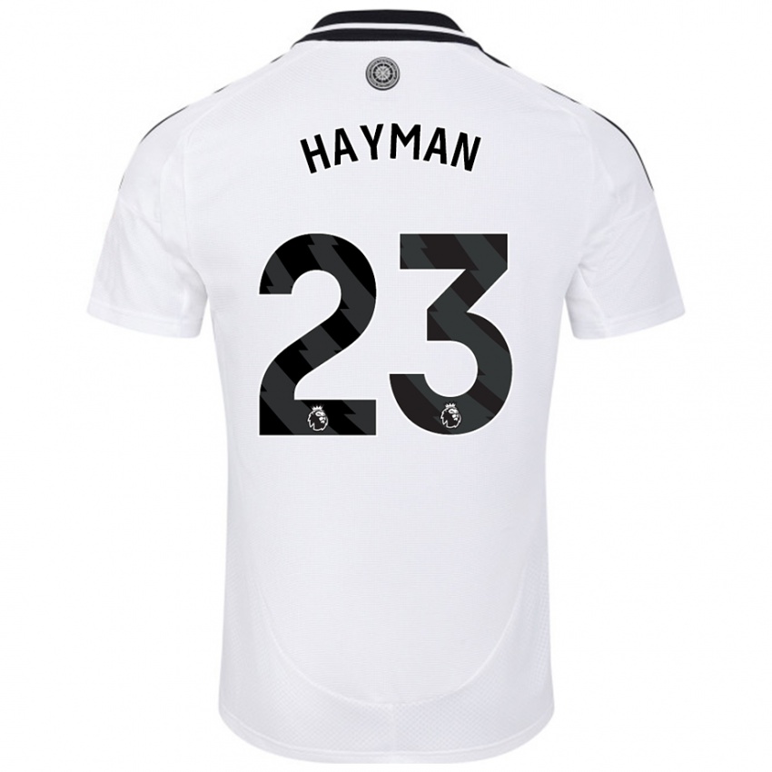 Kinder Alex Hayman #23 Weiß Heimtrikot Trikot 2024/25 T-Shirt