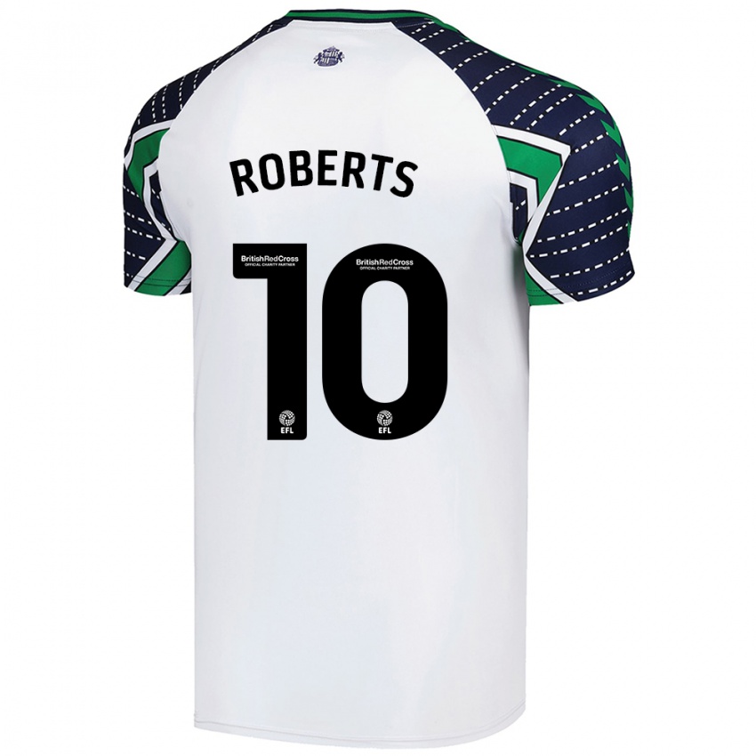 Kinder Patrick Roberts #10 Weiß Auswärtstrikot Trikot 2024/25 T-Shirt