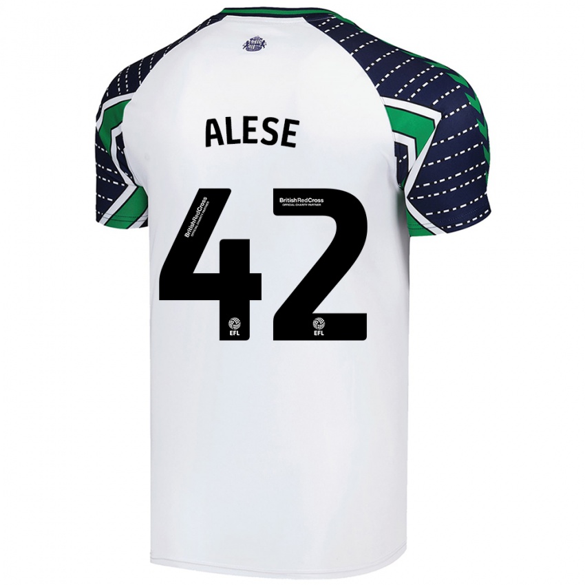 Kinder Aji Alese #42 Weiß Auswärtstrikot Trikot 2024/25 T-Shirt