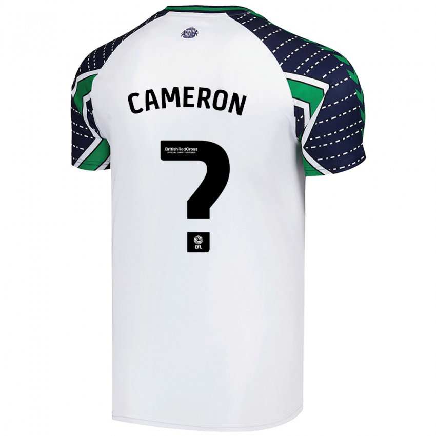 Kinder Dan Cameron #0 Weiß Auswärtstrikot Trikot 2024/25 T-Shirt