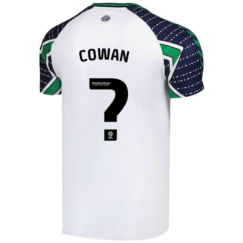 Kinder Joe Cowan #0 Weiß Auswärtstrikot Trikot 2024/25 T-Shirt