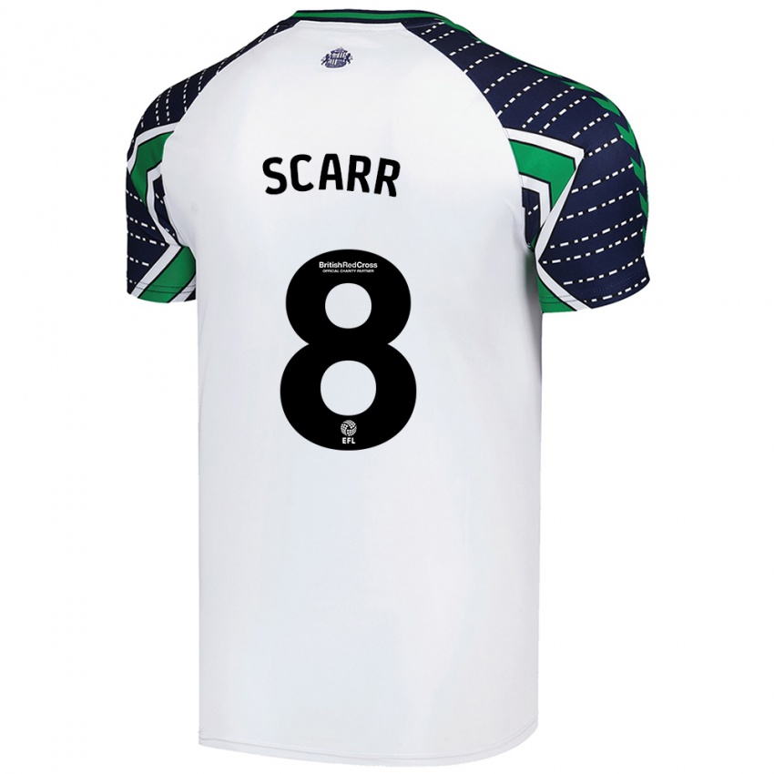 Kinder Emily Scarr #8 Weiß Auswärtstrikot Trikot 2024/25 T-Shirt