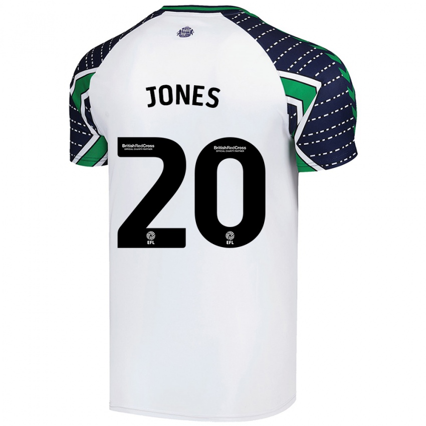 Kinder Ellen Jones #20 Weiß Auswärtstrikot Trikot 2024/25 T-Shirt