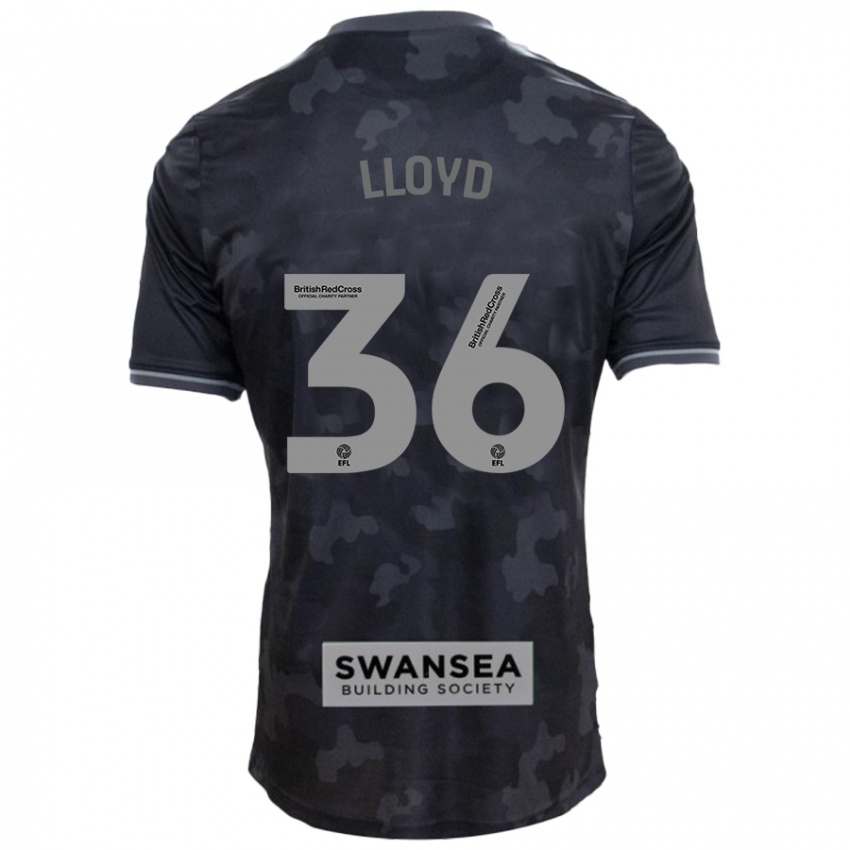 Kinder Ben Lloyd #36 Schwarz Auswärtstrikot Trikot 2024/25 T-Shirt