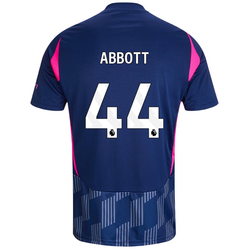 Kinder Zach Abbott #44 Königsblau Rosa Auswärtstrikot Trikot 2024/25 T-Shirt