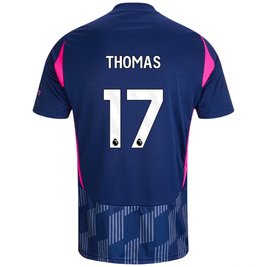 Kinder Freya Thomas #17 Königsblau Rosa Auswärtstrikot Trikot 2024/25 T-Shirt