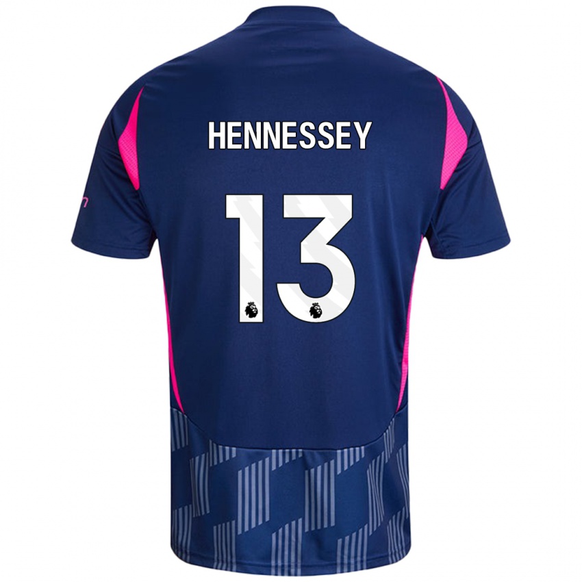 Kinder Wayne Hennessey #13 Königsblau Rosa Auswärtstrikot Trikot 2024/25 T-Shirt