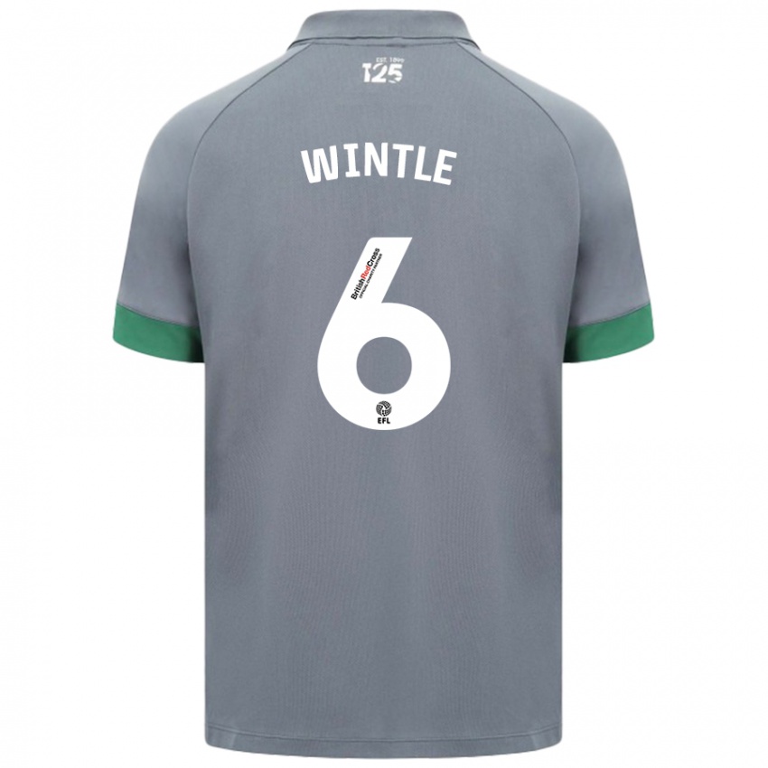 Kinder Ryan Wintle #6 Dunkelgrau Auswärtstrikot Trikot 2024/25 T-Shirt