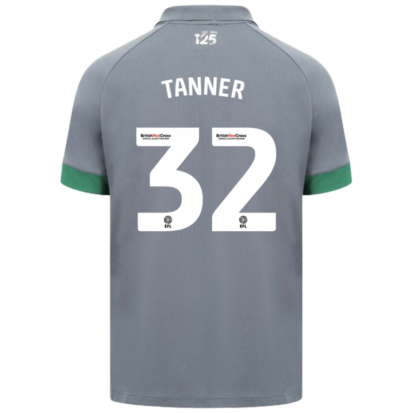 Kinder Ollie Tanner #32 Dunkelgrau Auswärtstrikot Trikot 2024/25 T-Shirt