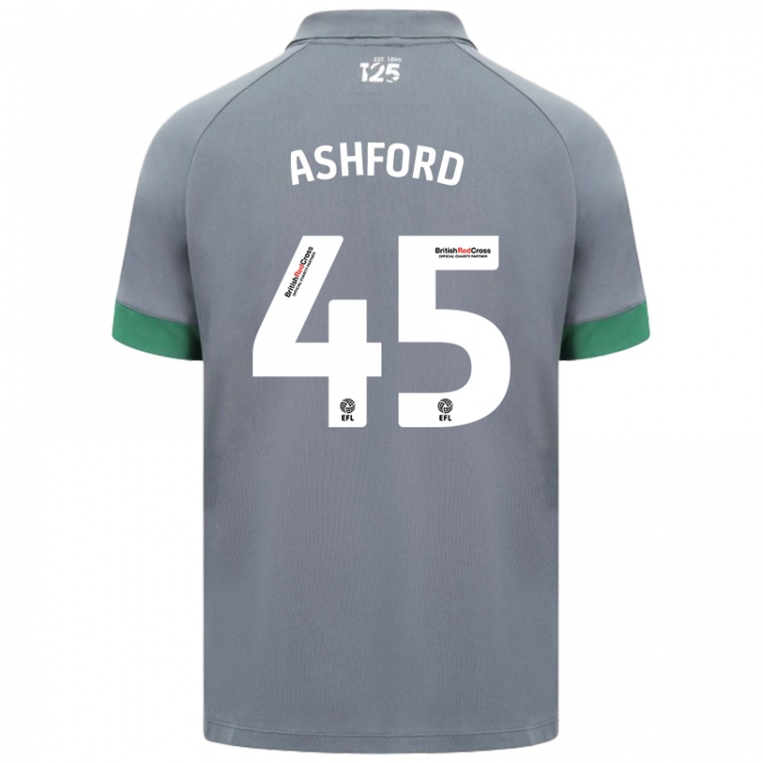 Kinder Cian Ashford #45 Dunkelgrau Auswärtstrikot Trikot 2024/25 T-Shirt