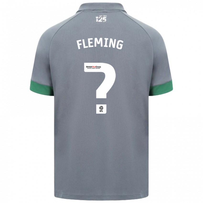 Kinder Cole Fleming #0 Dunkelgrau Auswärtstrikot Trikot 2024/25 T-Shirt