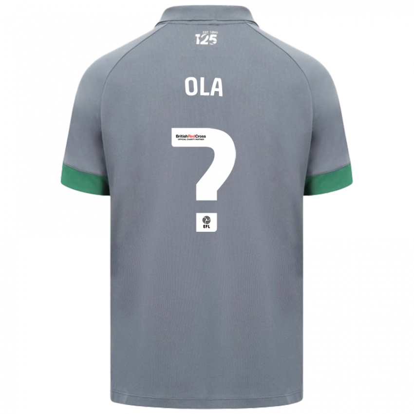 Kinder Daniel Ola #0 Dunkelgrau Auswärtstrikot Trikot 2024/25 T-Shirt