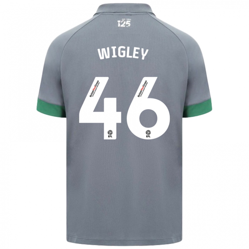 Kinder Morgan Wigley #46 Dunkelgrau Auswärtstrikot Trikot 2024/25 T-Shirt