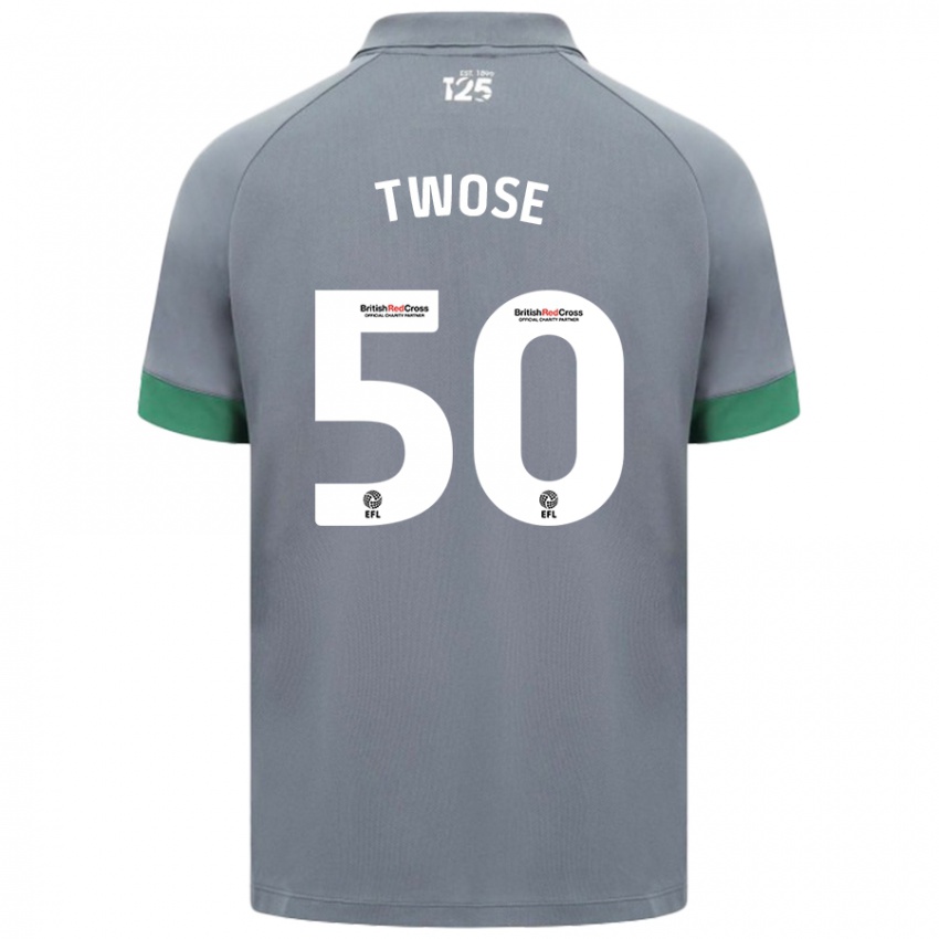 Kinder Cody Twose #50 Dunkelgrau Auswärtstrikot Trikot 2024/25 T-Shirt