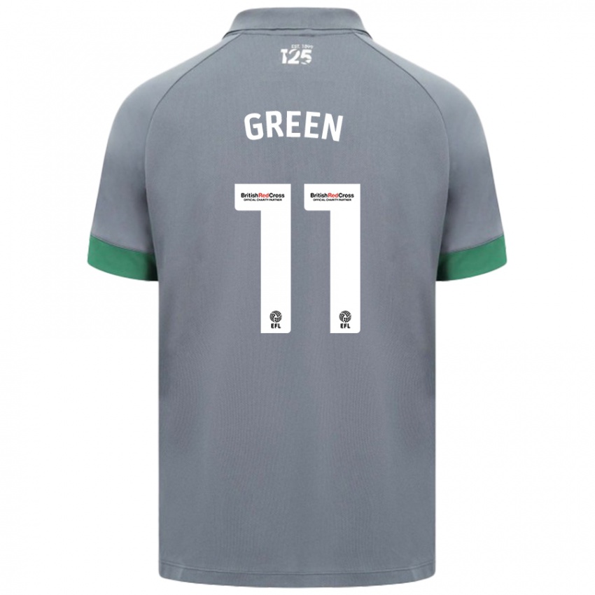 Kinder Danielle Green #11 Dunkelgrau Auswärtstrikot Trikot 2024/25 T-Shirt