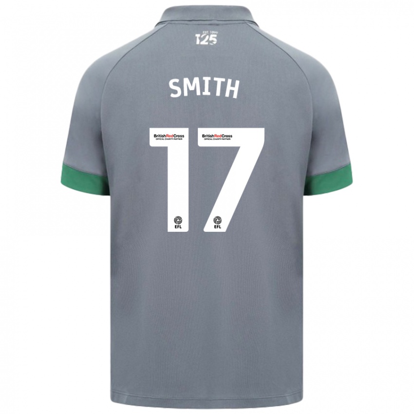 Kinder Hollie Smith #17 Dunkelgrau Auswärtstrikot Trikot 2024/25 T-Shirt