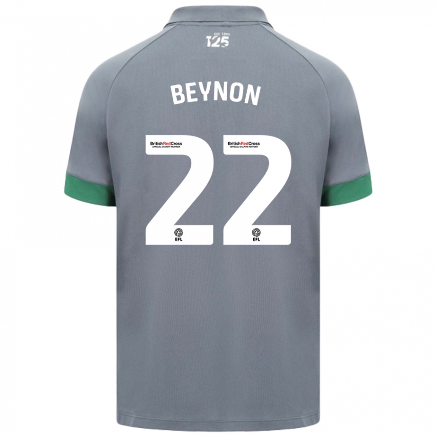 Kinder Emma Beynon #22 Dunkelgrau Auswärtstrikot Trikot 2024/25 T-Shirt