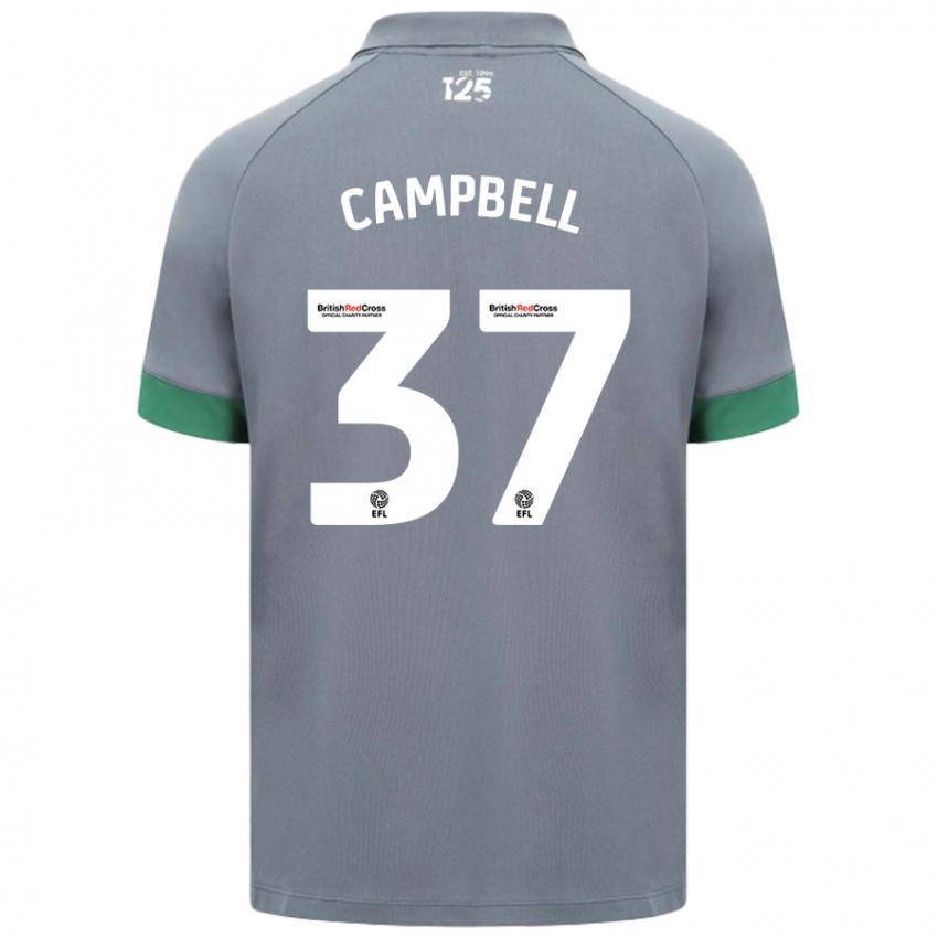 Kinder Vontae Daley-Campbell #37 Dunkelgrau Auswärtstrikot Trikot 2024/25 T-Shirt