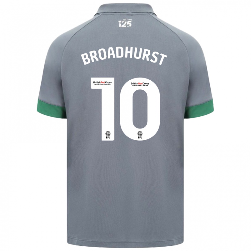 Kinder Danielle Broadhurst #10 Dunkelgrau Auswärtstrikot Trikot 2024/25 T-Shirt