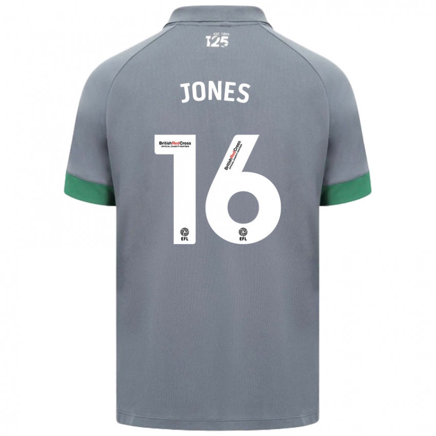 Kinder Ellie Jones #16 Dunkelgrau Auswärtstrikot Trikot 2024/25 T-Shirt