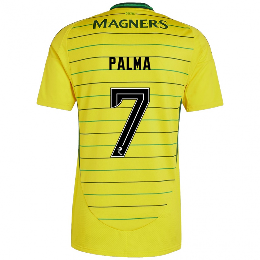 Kinder Luis Palma #7 Gelb Auswärtstrikot Trikot 2024/25 T-Shirt