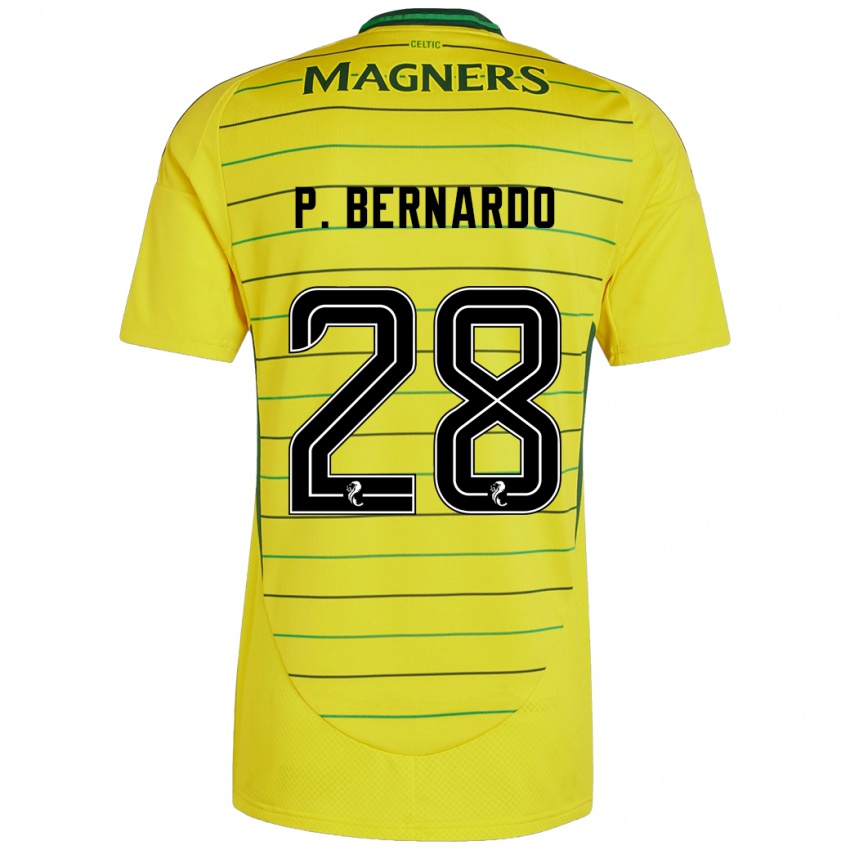 Kinder Paulo Bernardo #28 Gelb Auswärtstrikot Trikot 2024/25 T-Shirt