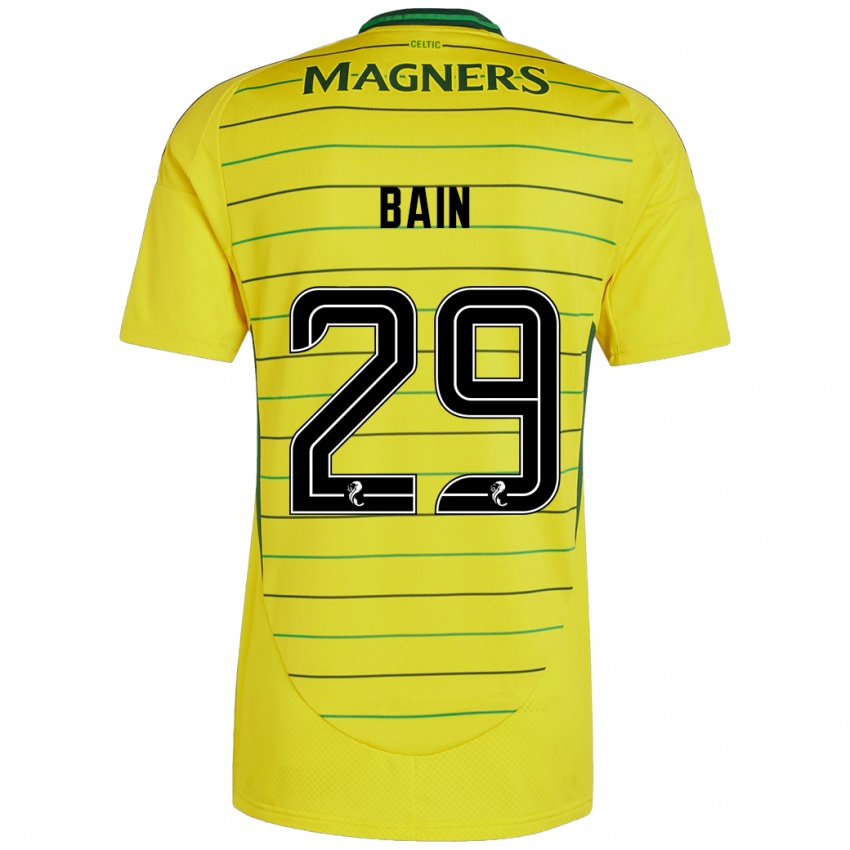 Kinder Scott Bain #29 Gelb Auswärtstrikot Trikot 2024/25 T-Shirt