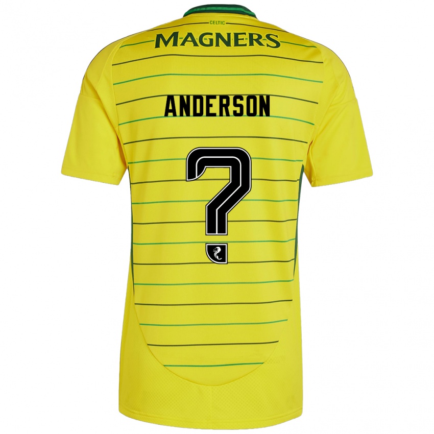 Kinder Matthew Anderson #0 Gelb Auswärtstrikot Trikot 2024/25 T-Shirt