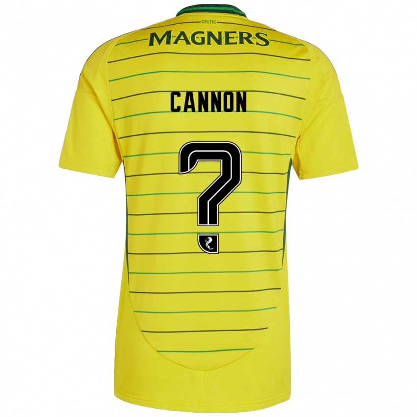 Kinder Aidan Cannon #0 Gelb Auswärtstrikot Trikot 2024/25 T-Shirt