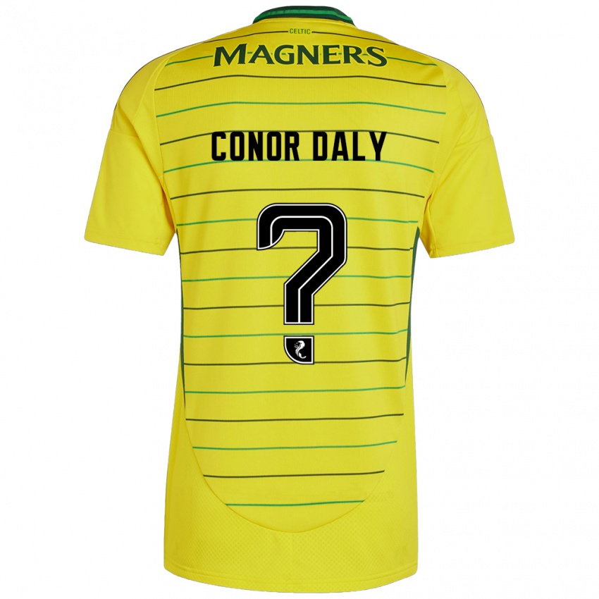 Kinder Conor Daly #0 Gelb Auswärtstrikot Trikot 2024/25 T-Shirt