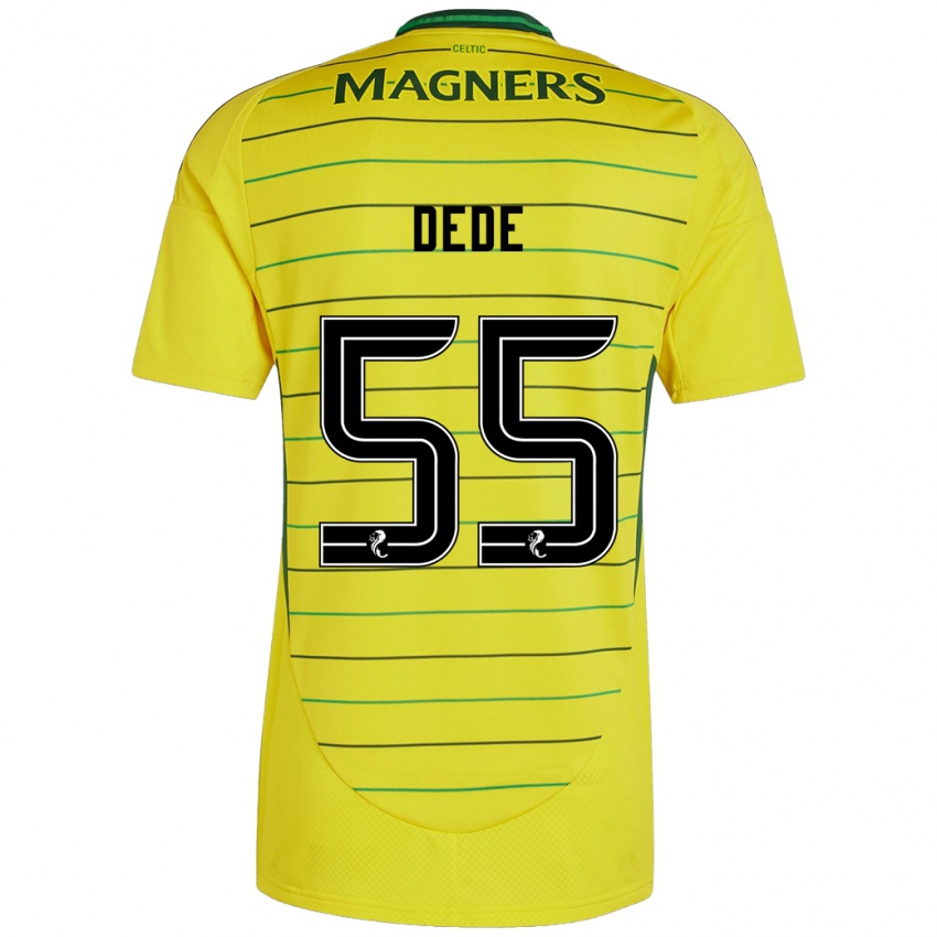 Kinder Josh Dede #55 Gelb Auswärtstrikot Trikot 2024/25 T-Shirt