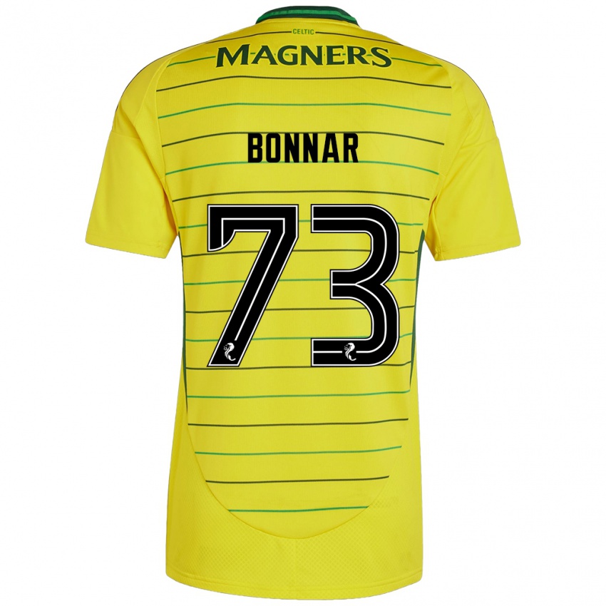 Kinder Jude Bonnar #73 Gelb Auswärtstrikot Trikot 2024/25 T-Shirt