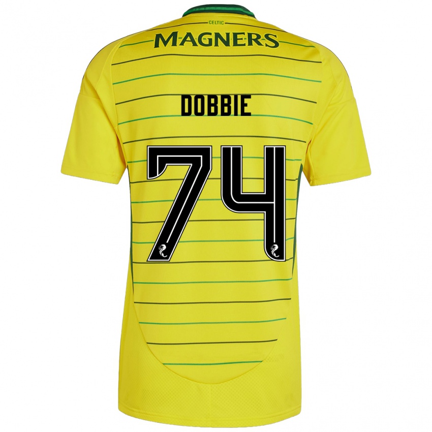 Kinder Lewis Dobbie #74 Gelb Auswärtstrikot Trikot 2024/25 T-Shirt