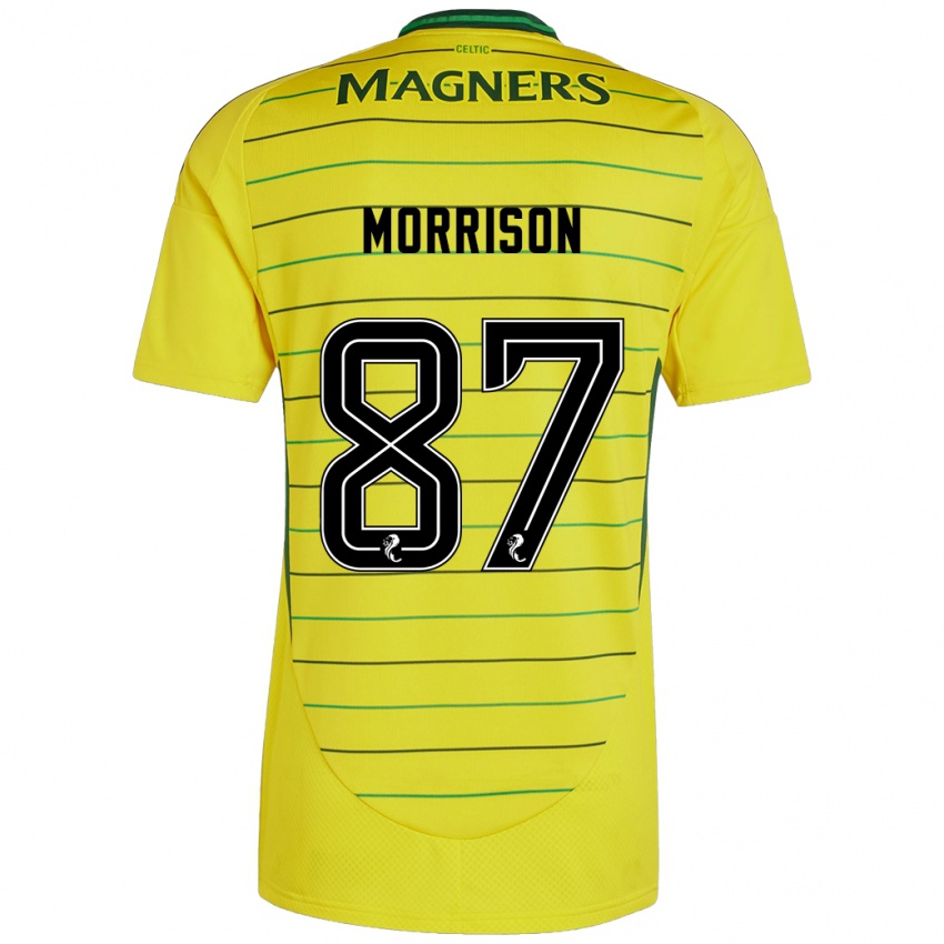 Kinder Joe Morrison #87 Gelb Auswärtstrikot Trikot 2024/25 T-Shirt