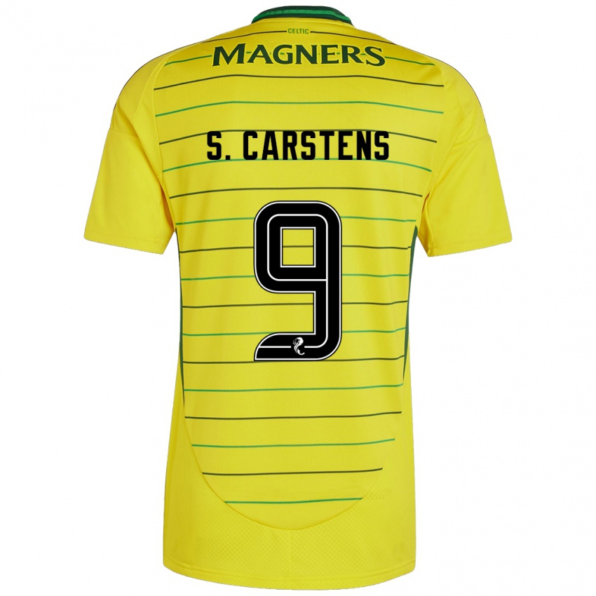 Kinder Signe Carstens #9 Gelb Auswärtstrikot Trikot 2024/25 T-Shirt