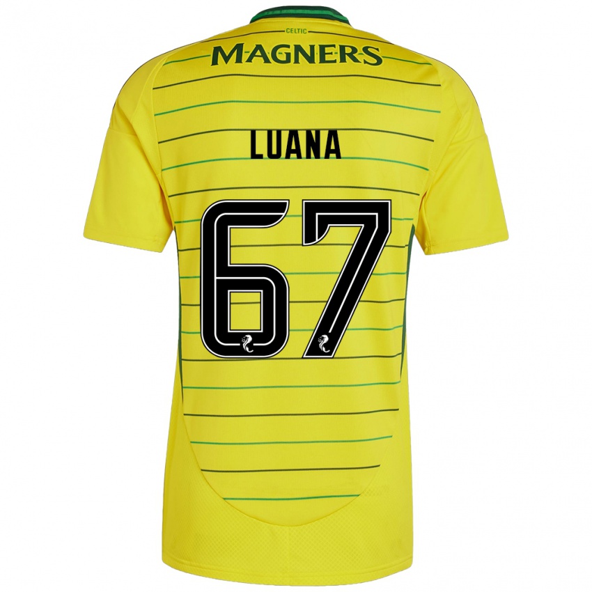 Kinder Luana Muñoz #67 Gelb Auswärtstrikot Trikot 2024/25 T-Shirt