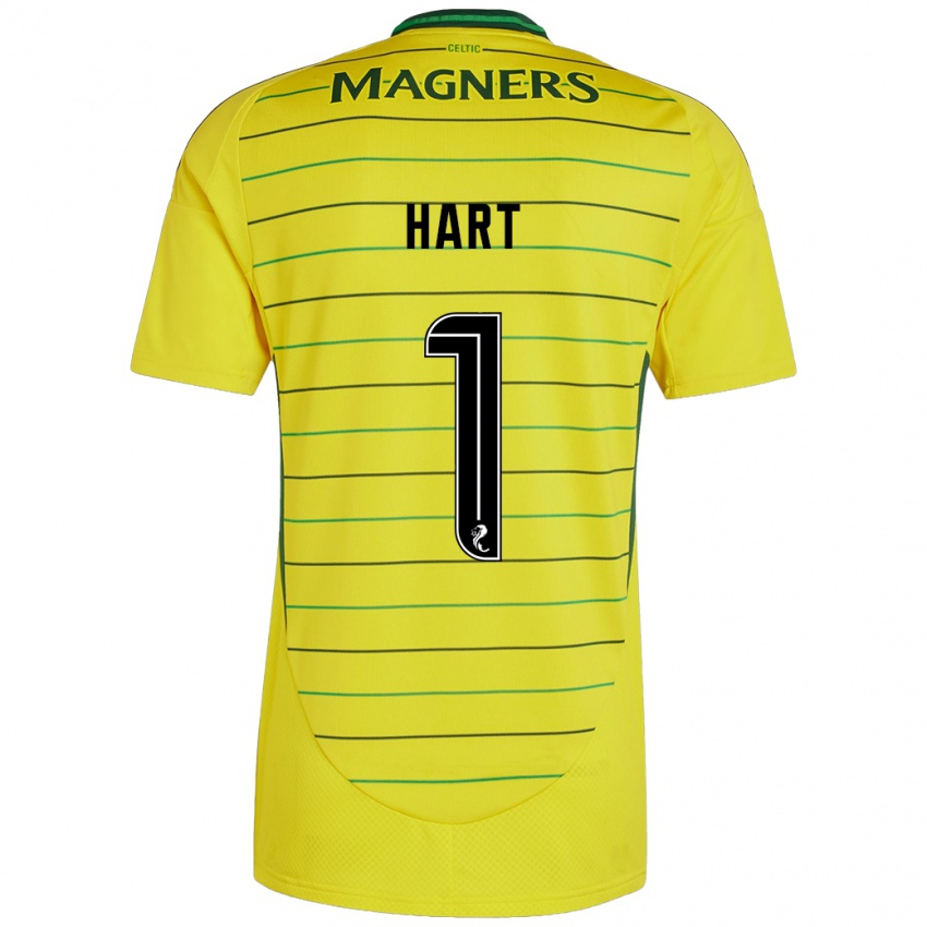 Kinder Joe Hart #1 Gelb Auswärtstrikot Trikot 2024/25 T-Shirt