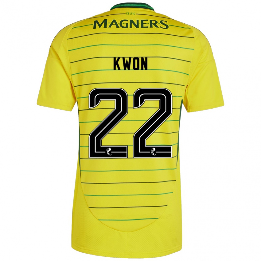 Kinder Hyeok-Kyu Kwon #22 Gelb Auswärtstrikot Trikot 2024/25 T-Shirt