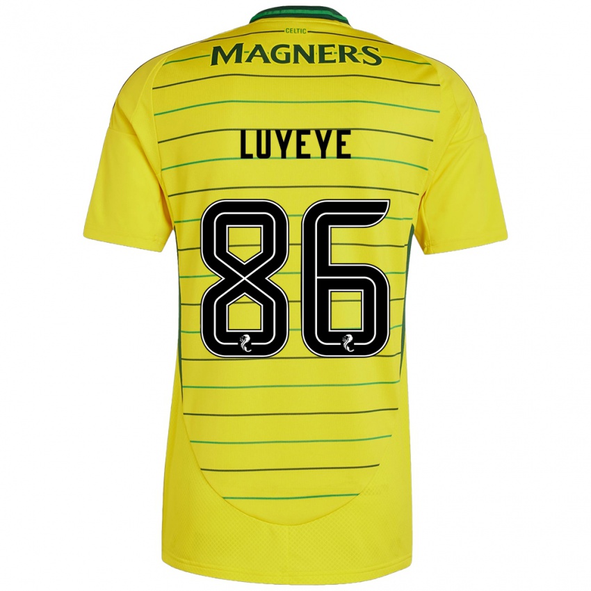 Kinder Benny-Jackson Luyeye #86 Gelb Auswärtstrikot Trikot 2024/25 T-Shirt