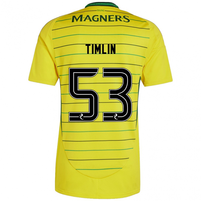 Kinder Sophie Timlin #53 Gelb Auswärtstrikot Trikot 2024/25 T-Shirt