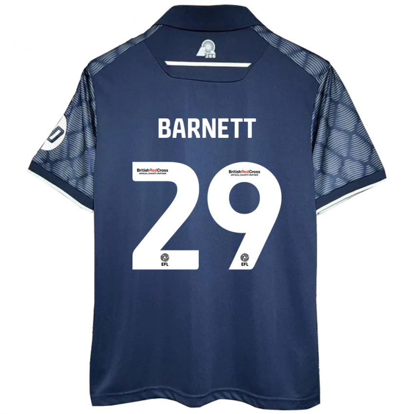 Kinder Ryan Barnett #29 Schwarz Auswärtstrikot Trikot 2024/25 T-Shirt