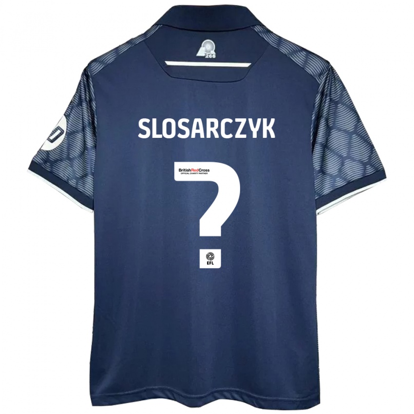 Kinder Nikolas Slosarczyk #0 Schwarz Auswärtstrikot Trikot 2024/25 T-Shirt