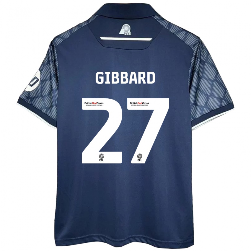 Kinder Mari Gibbard #27 Schwarz Auswärtstrikot Trikot 2024/25 T-Shirt