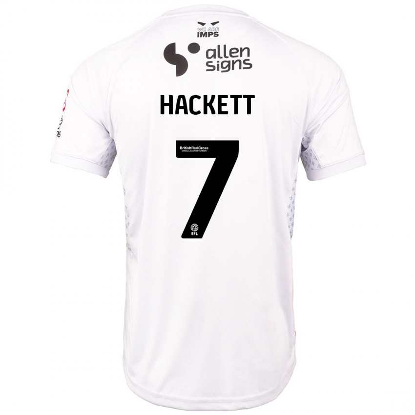 Kinder Reeco Hackett #7 Rot Weiß Auswärtstrikot Trikot 2024/25 T-Shirt