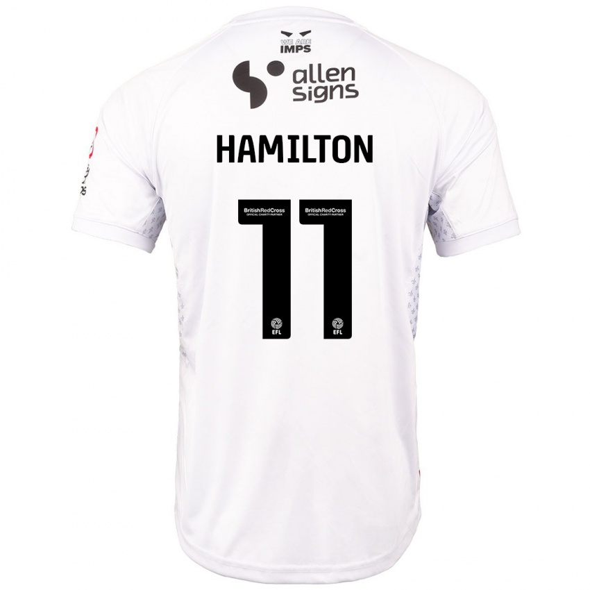 Kinder Ethan Hamilton #11 Rot Weiß Auswärtstrikot Trikot 2024/25 T-Shirt