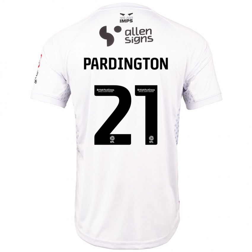 Kinder Jamie Pardington #21 Rot Weiß Auswärtstrikot Trikot 2024/25 T-Shirt