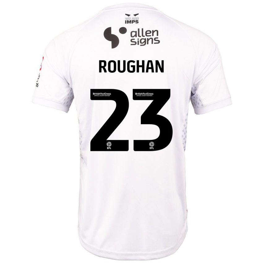 Kinder Sean Roughan #23 Rot Weiß Auswärtstrikot Trikot 2024/25 T-Shirt