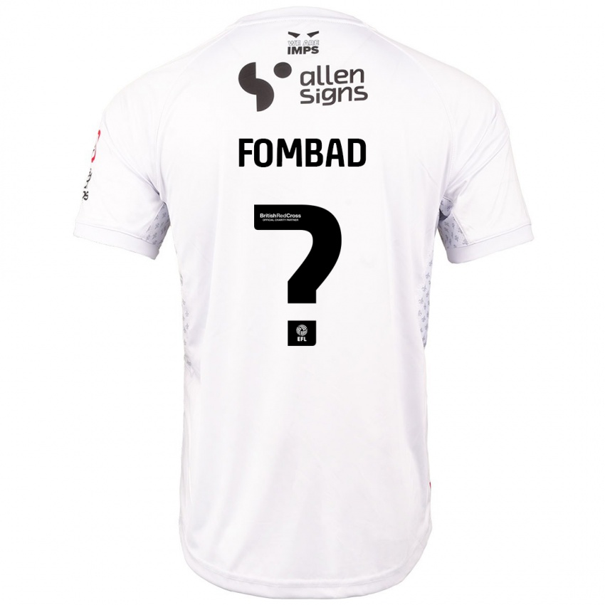 Kinder Kelly Fombad #0 Rot Weiß Auswärtstrikot Trikot 2024/25 T-Shirt