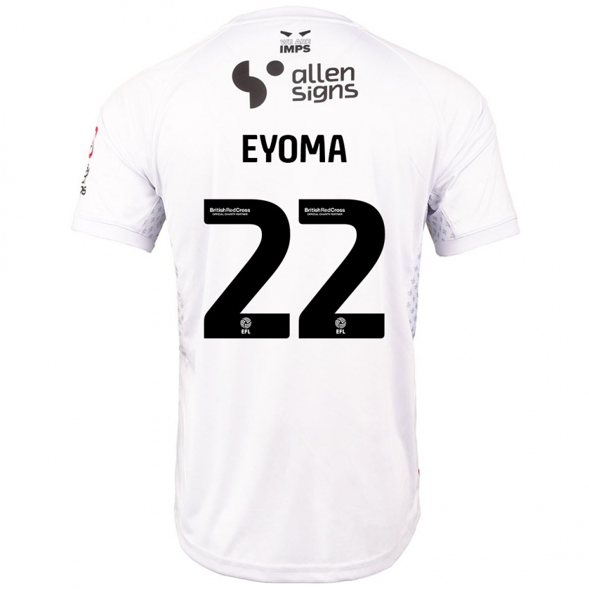 Kinder Timothy Eyoma #22 Rot Weiß Auswärtstrikot Trikot 2024/25 T-Shirt