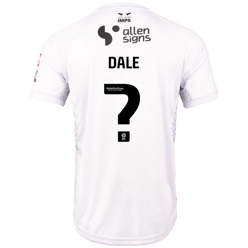 Kinder Harry Dale #0 Rot Weiß Auswärtstrikot Trikot 2024/25 T-Shirt